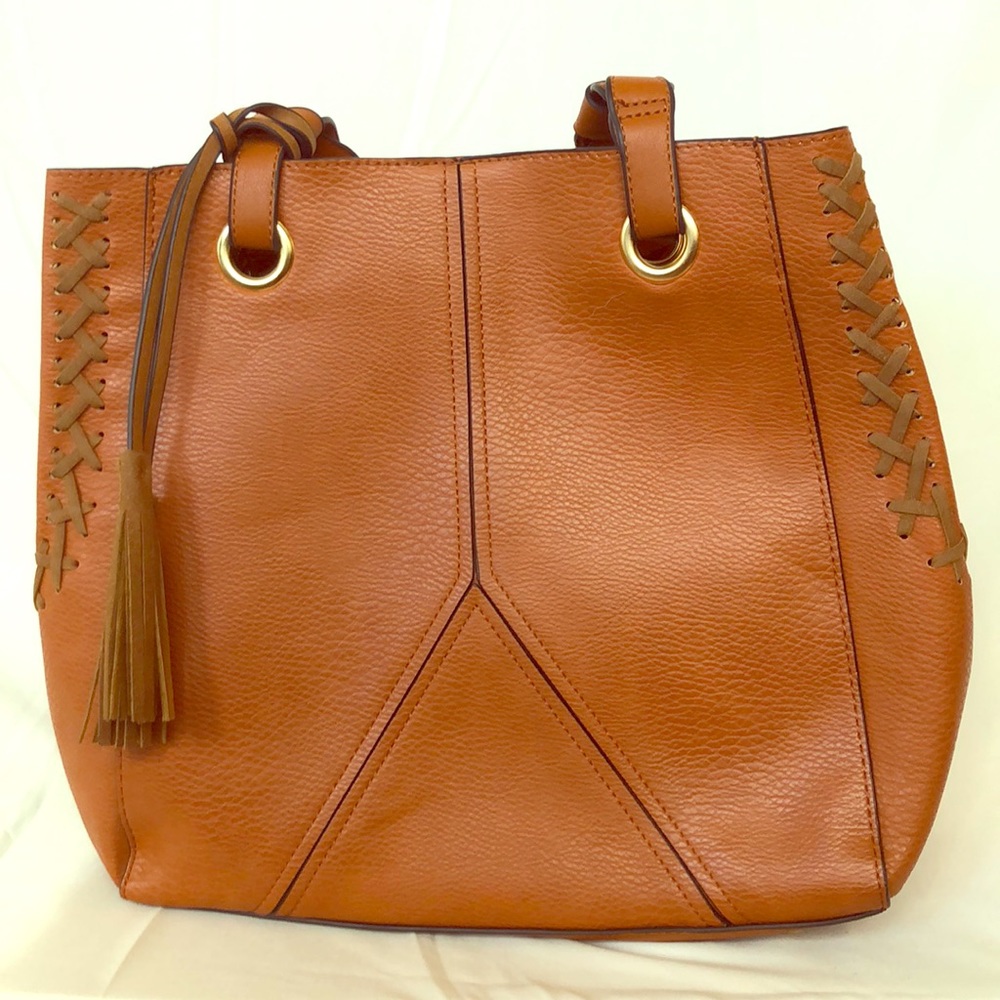 Faux leather boho bag